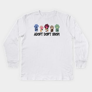 Animal Rescue | Adopt Don't Shop! Kids Long Sleeve T-Shirt